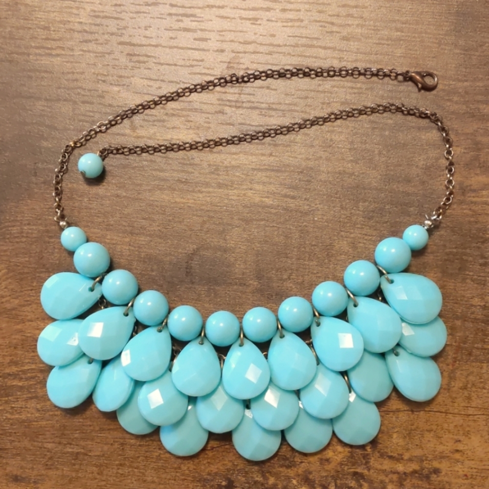 Turquoise Mint Statement Necklace